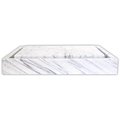 Eden Bath Eden Bath EB-S006CW-P Rectangular Infinity Pool Sink; White Carrara Marble EB_S006CW-P